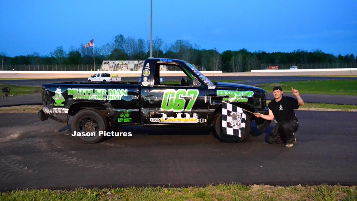 Rowe Masters First Friday Night Thunder/Saumier doubles up during Cabin Fever 100 take 3