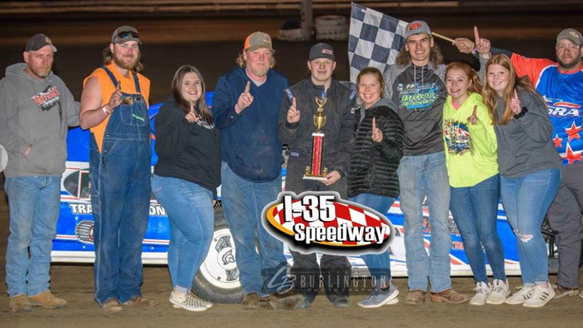 Taylor III, Kaufman, Schmidt, Willard, Cordray, Cadwallader, Bouzek and Bowers best competition at I-35 Speedway