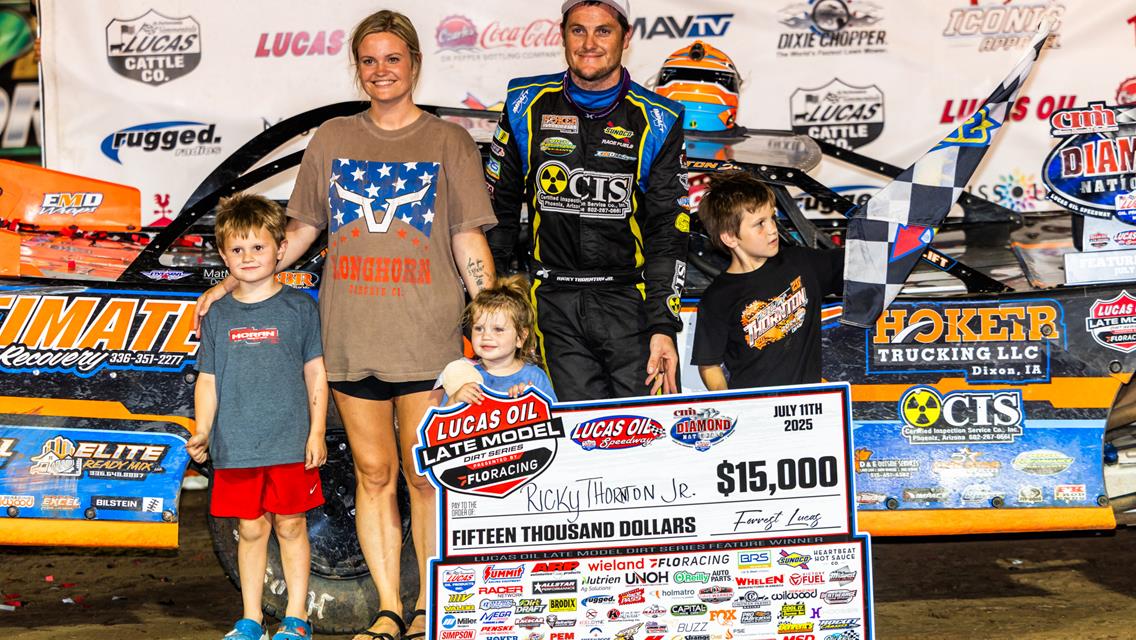 Lucas Oil Speedway (Wheatland, MO) – Lucas Oil Late Model Dirt Series – CMH Diamond Nationals – July 11th-12th, 2025. (Heath Lawson photo)