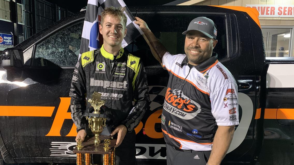 Williamson and Rabenberg Earn First Wins at Huset’s Speedway on Myrl &amp; Roy’s Paving Night Before Ben Nothdurft Memorial Feature Halted by Rain