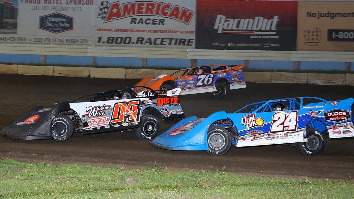 Mason City Motor Speedway (Mason City, IA) – Malvern Bank East &amp; West Series – Summer Smackdown – August 25th, 2024. (Mike Ruefer Photo)