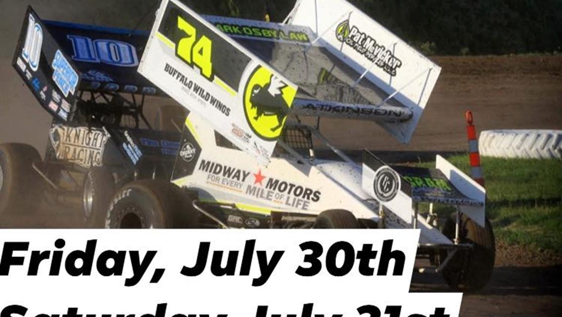 Bullring Nationals Slated for United Rebel Sprint Series at Rush County Speedway This Friday and Saturday