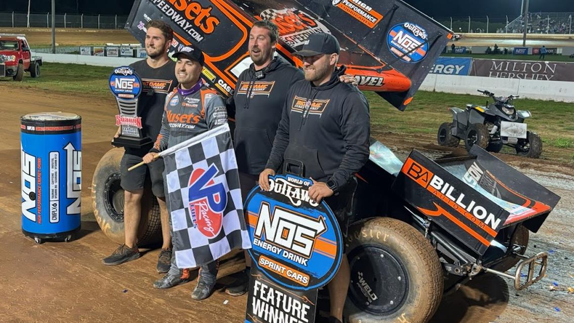 DAVID GRAVEL (WORLD OF OUTLAWS SPRINTS) &amp; CHRISTIAN SCHNEIDER (STOCKS) OPEN 95TH ANNIVERSARY SEASON WITH THEIR 1ST CAREER SHARON VICTORIES