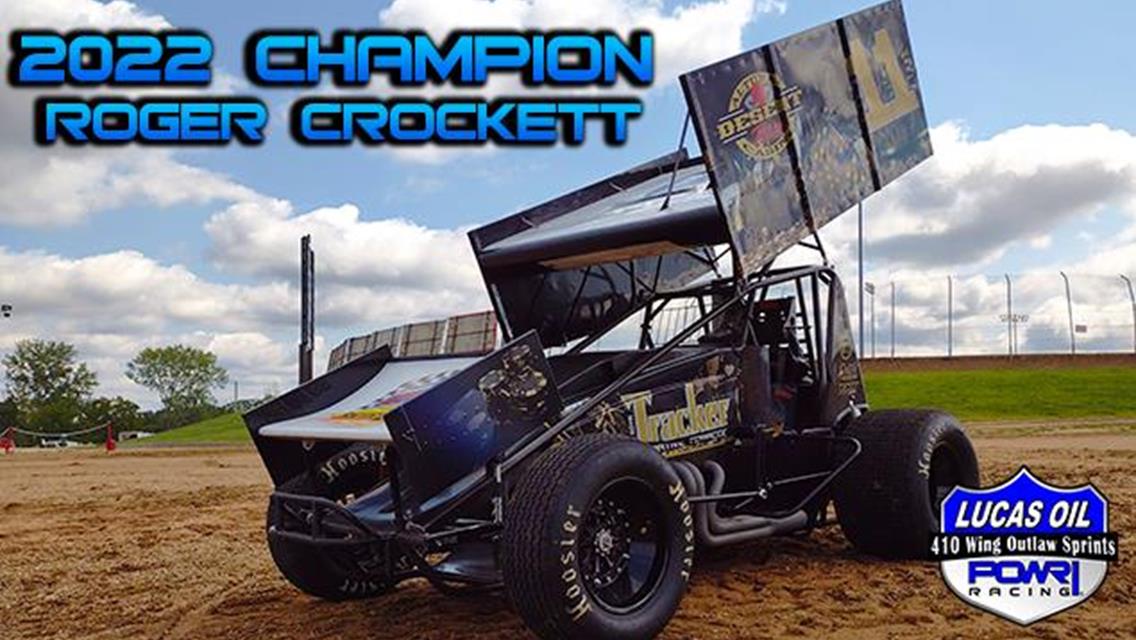 Roger Crockett Prevails as Inaugural POWRi Outlaw Sprint League Champion