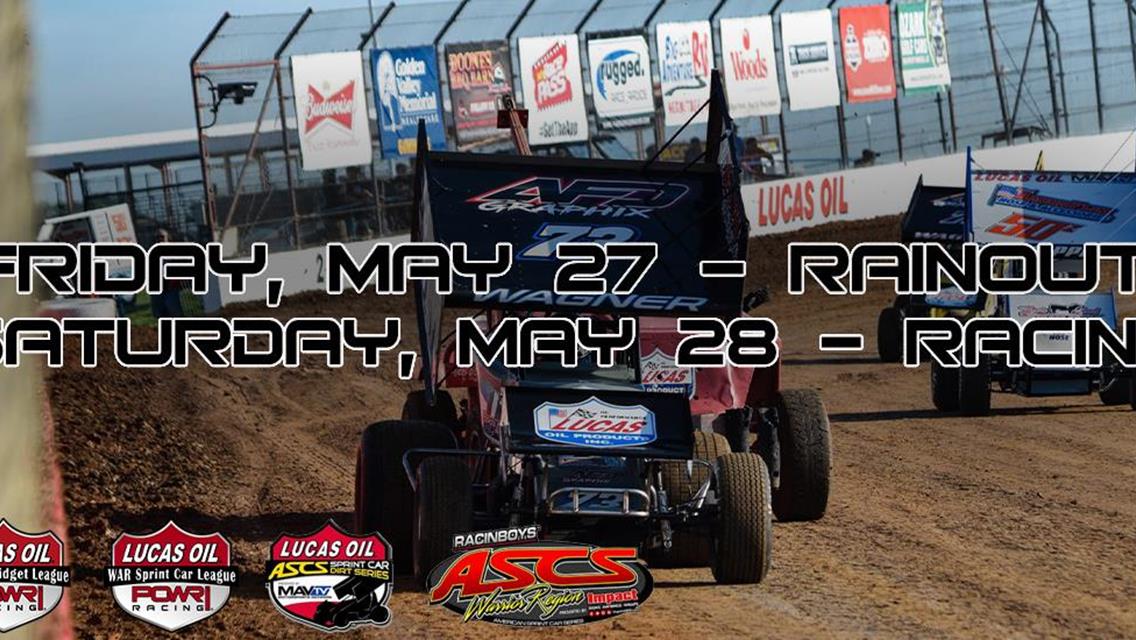 Rainfall Restricts Spring Sprint and Midget Nationals to Single Saturday Show