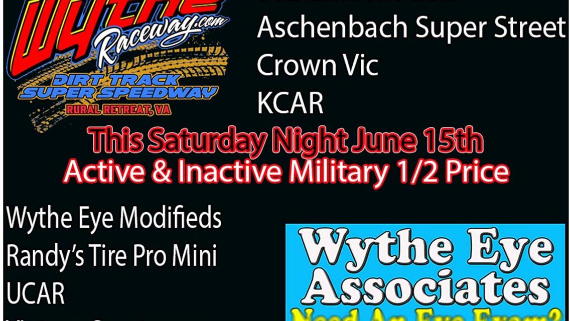 Wythe Eye Associates presents 1/2 Off Active &amp; Inactive Military Adult Grandstand tickets