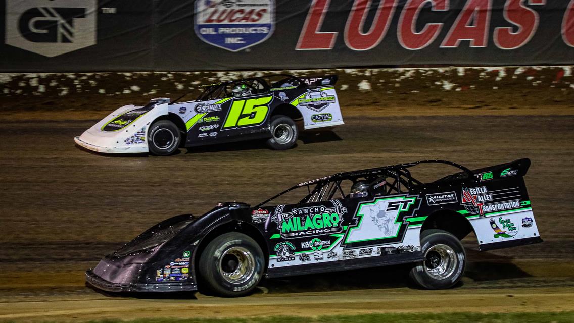 Scott uses late pass to overtake Looney, capture MLRA Mid-Week Mayhem feature at Lucas Oil Speedway