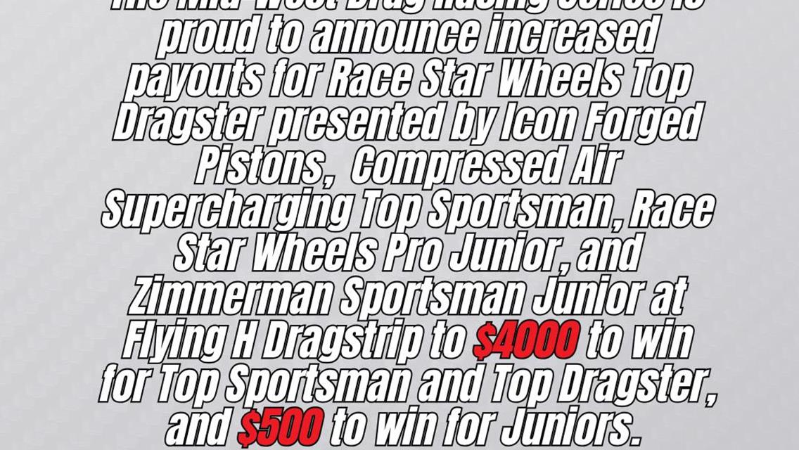 MWDRS Increases Payout at Smackdown for Top Sportsman, Top Dragster and Juniors