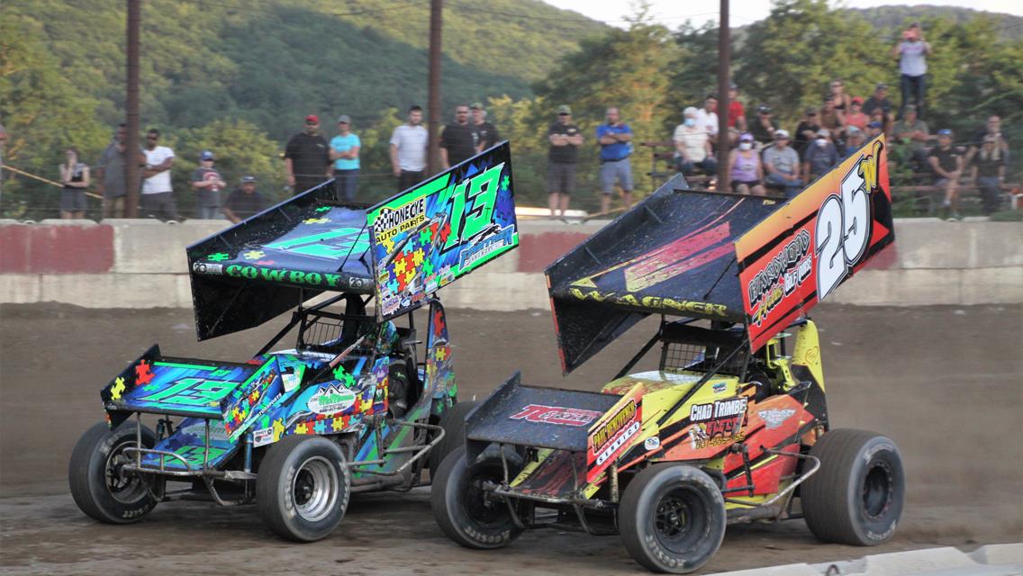 SCoNE Challenges CRSA Sprints In “Independence Day Sprint Car Spectacular” July 3 At Devil’s Bowl Speedway