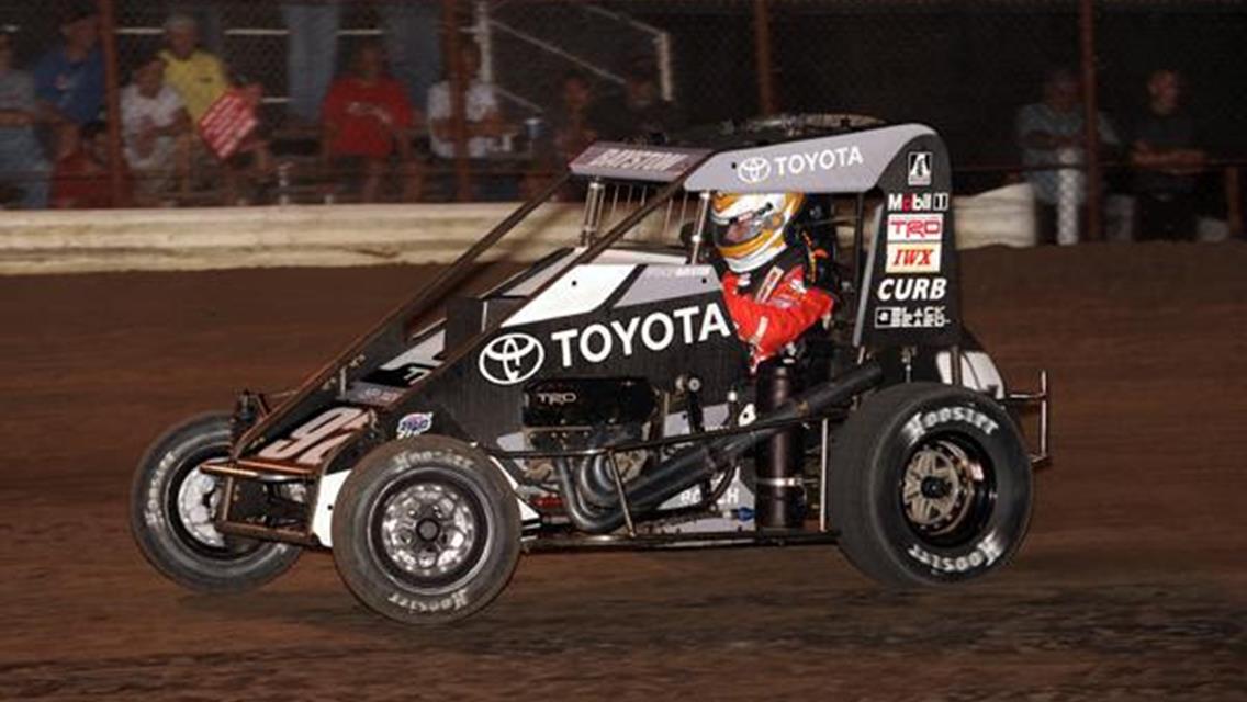 Bayston Busts Through For First USAC Midget Win at Gas City