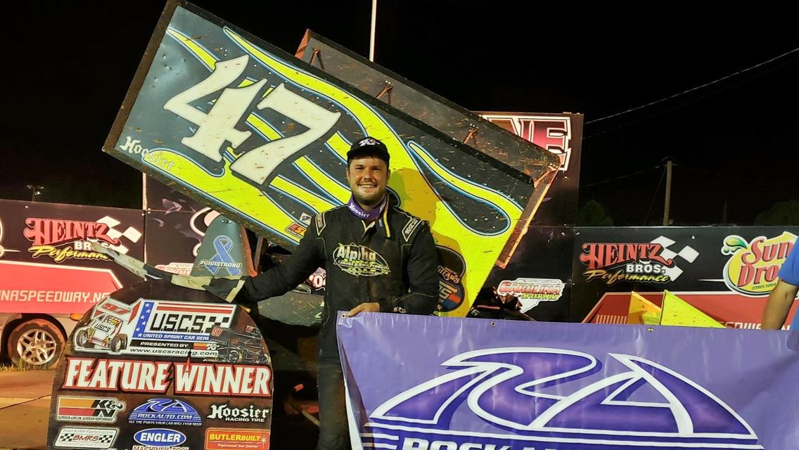 Eric Riggins scores in USCS Fast Friday Live! at Carolina Speedway