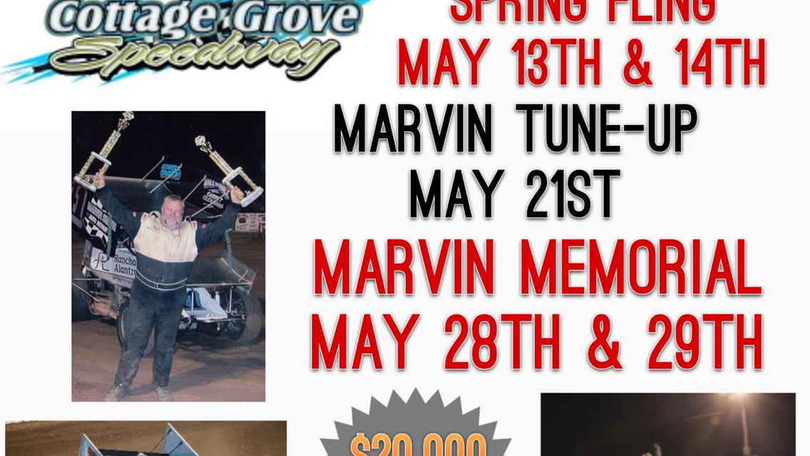 MAY JUST GOT A WHOLE LOT BIGGER AT COTTAGE GROVE SPEEDWAY!!