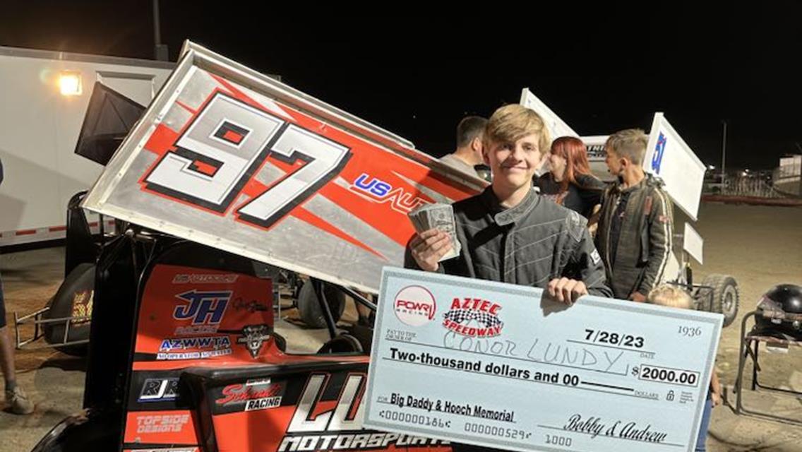 Connor Lundy and Spencer Hill Win at Aztec Speedway with POWRi DMSS