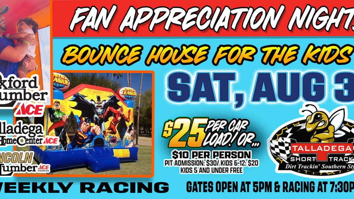 Talladega Short Track | Fan Appreciation Night August 3rd!