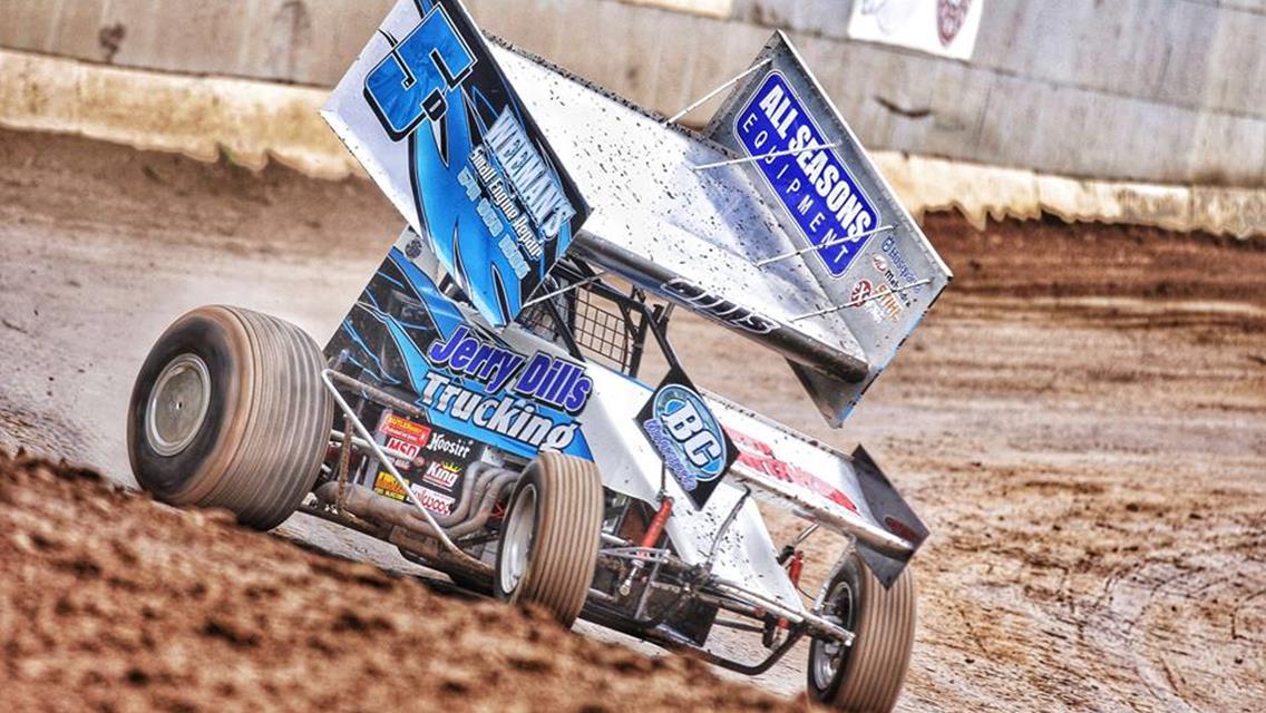 Dills Endures Rough Luck while Racing for the Lead at Cottage Grove