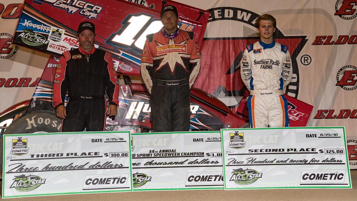 Jac Haudenschild Earns $10,000 Ohio Sprint Speedweek presented by Cometic Gasket Finale at Eldora Speedway