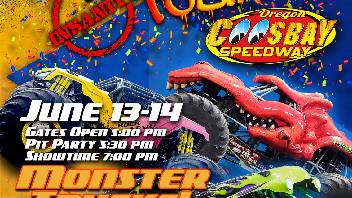 McDonald's Malicious Monster Truck Insanity Tour & Quad Wars June 13th & 14th