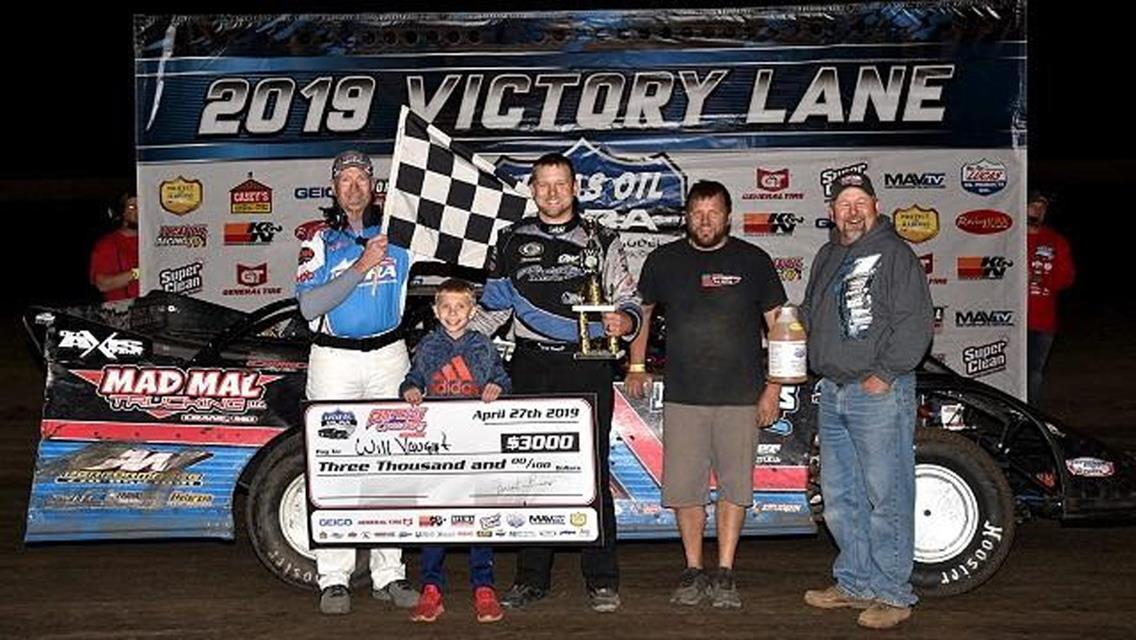 Vaught scores MLRA victory at Caney Valley Speedway