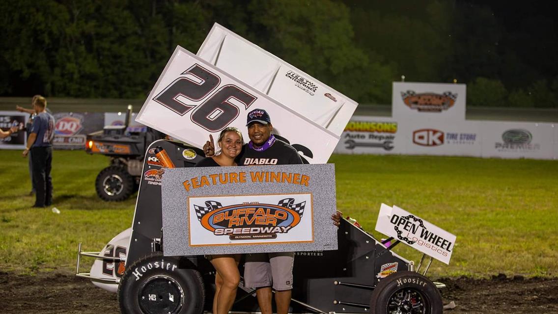 Chris Crowder Wins POWRi MKLS Feature with Dexter Dvergsten Doubling Down