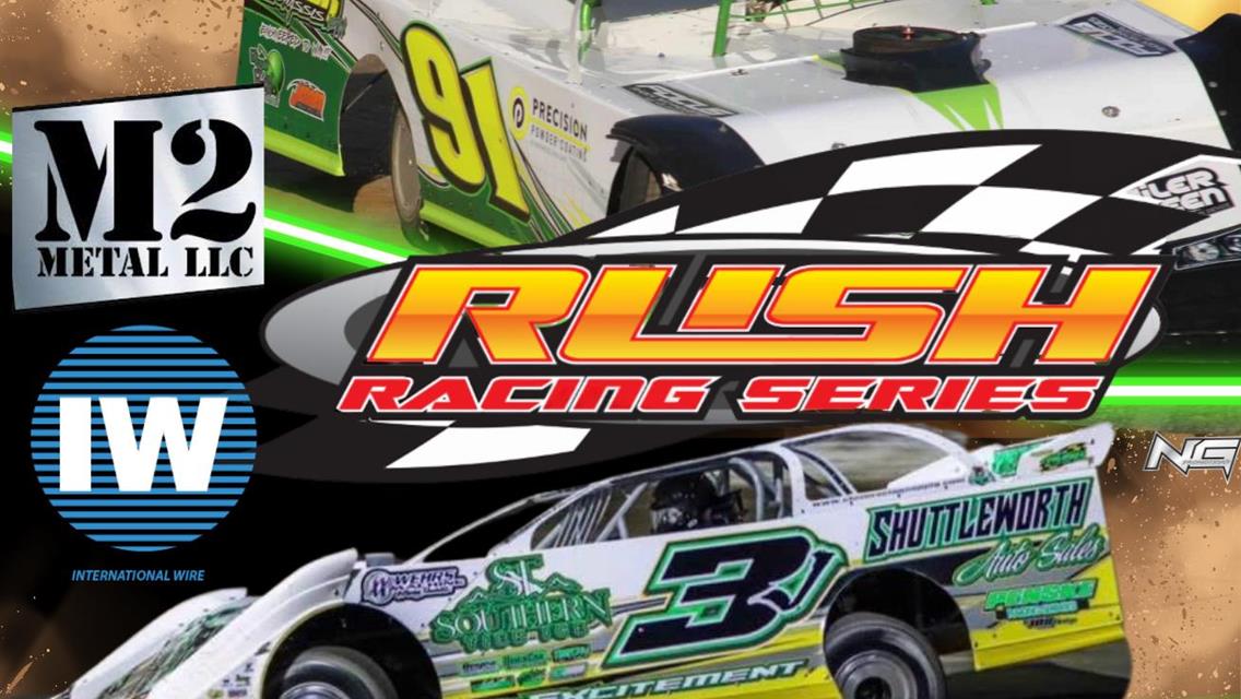 First of three appearances by the RUSH Late Models THIS FRIDAY 4/25!