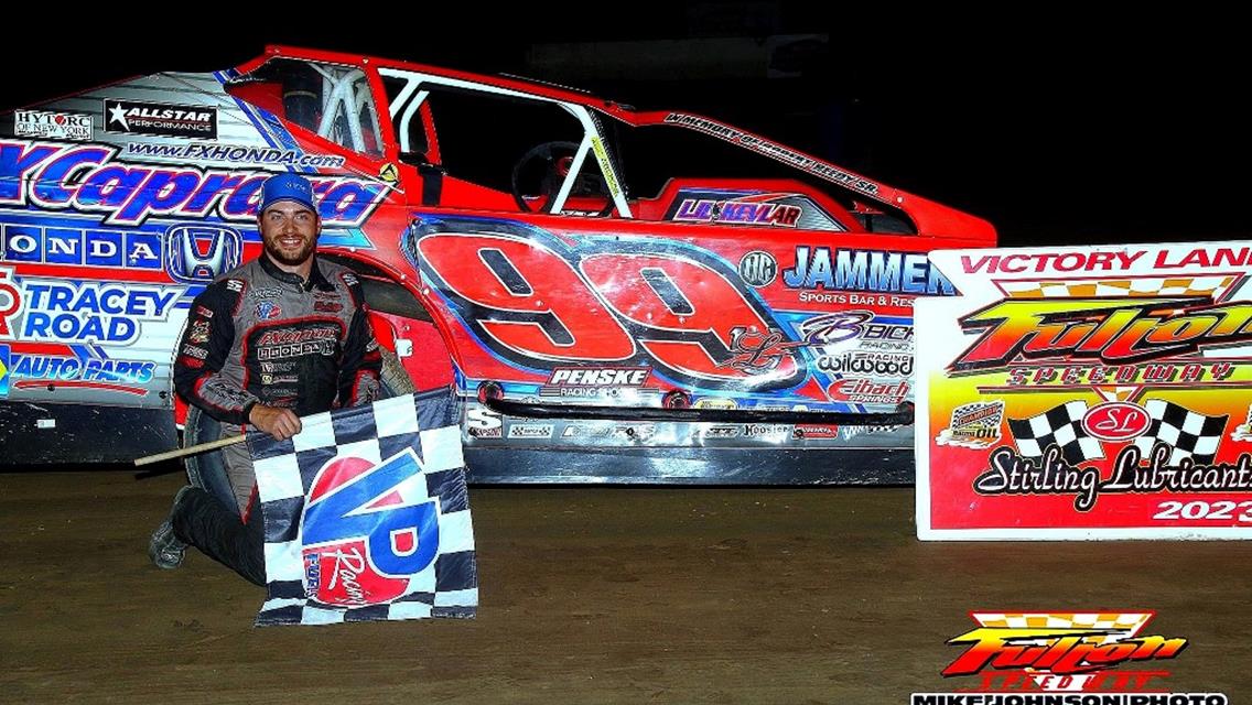 Larry Wight Beats Tim Sears Jr. By Inches For Fulton Speedway Modified Win