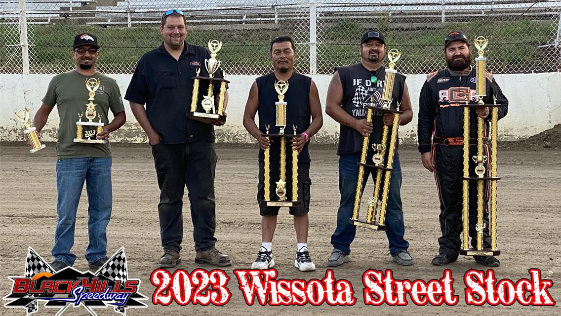 Congrats to your 2023 Black Hills Speedway Overall Points winners in the Wissota Street Stock Class!