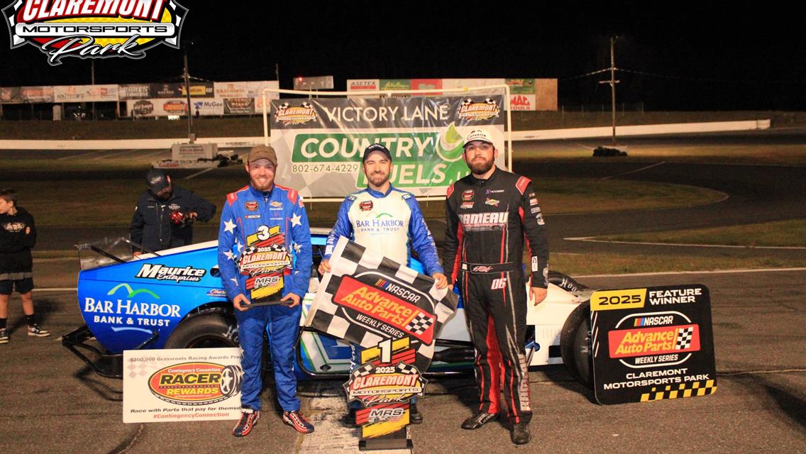 BRIAN ROBIE WINS MODIFIED RACING SERIES  75 SUNDAY AT CLAREMONT