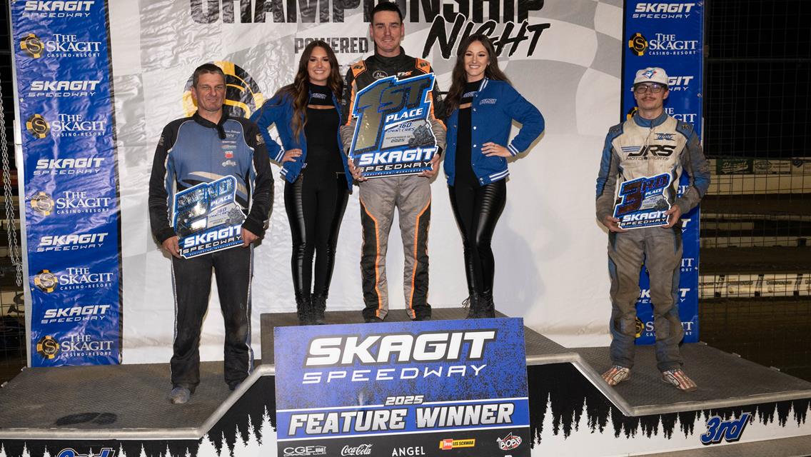 Starks Wins Final Skagit Speedway Points Races to Secure 410 and 360 Track Championships
