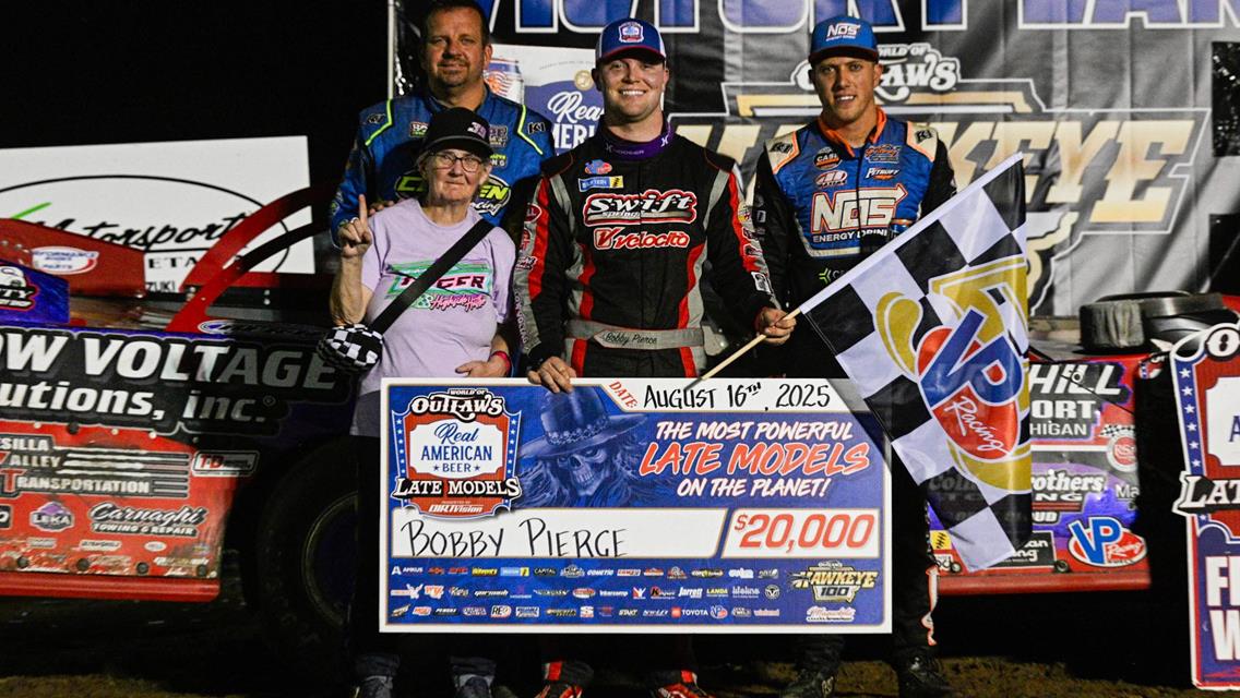 Maquoketa Speedway (Maquoketa, IA) – World of Outlaws Real American Beer Late Model Series – Hawkeye 100 – August 16th, 2025.