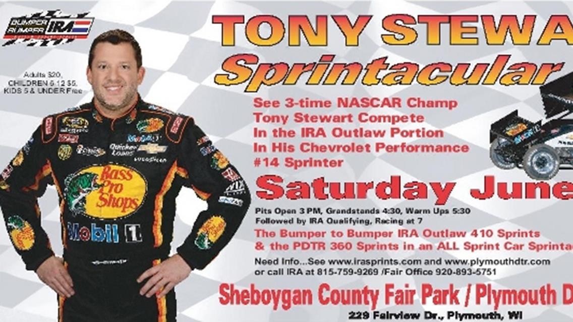TONY STEWART TO TURN PLYMOUTH DIRT TRACK INTO A SMOKING ZONE!