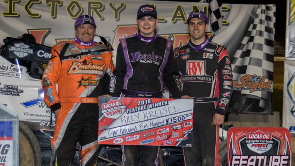 KREISEL SCORES FIRST WAR WIN IN DOMINATING FASHION