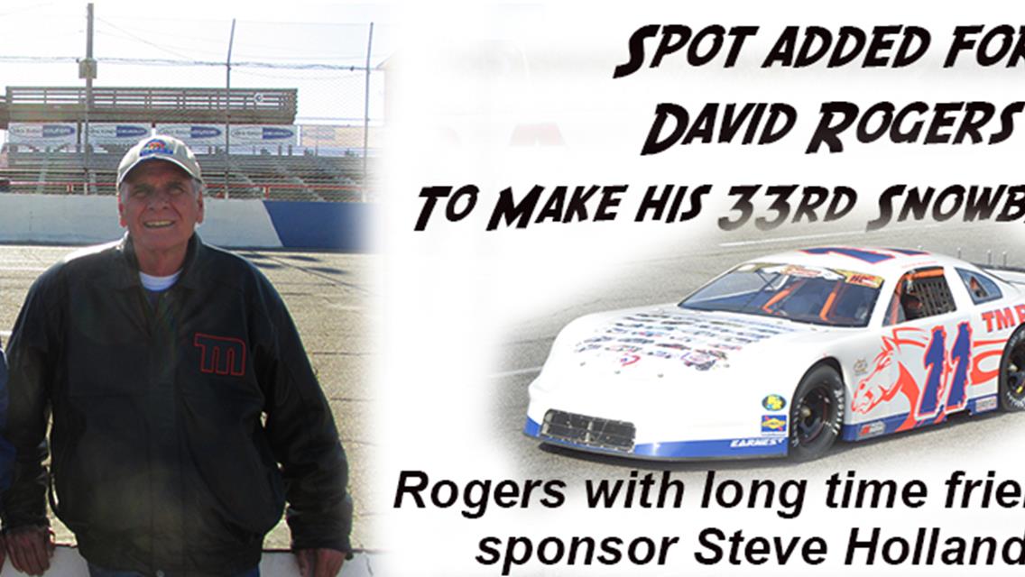 David Rogers To Run his 33rd Snowball Derby Today