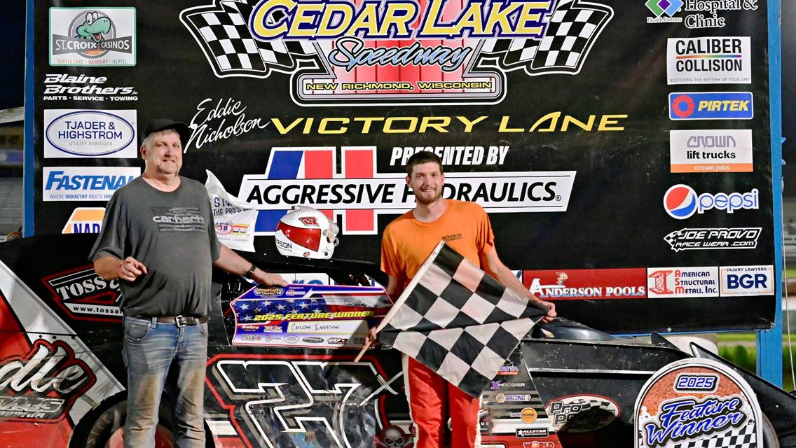 Calvin Iverson picks up win at Cedar Lake Speedway