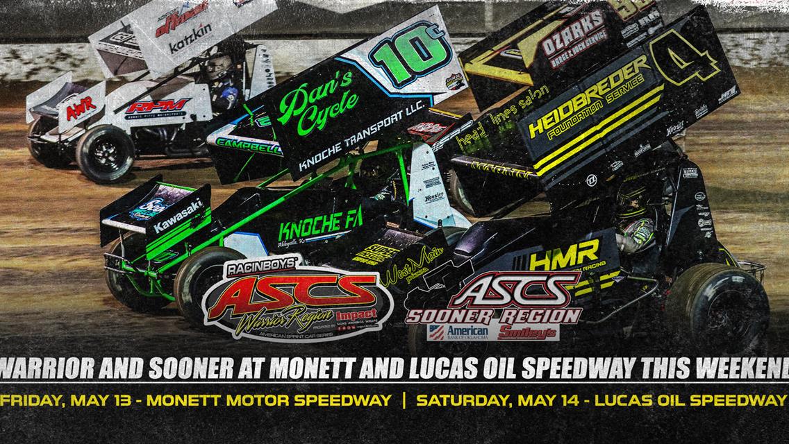 ASCS Warrior and Sooner At Monett and Lucas Oil Speedway This Weekend