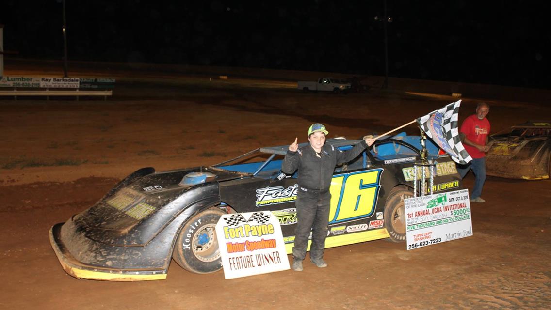 13 year old Sam Seawright Wins UCRA $5,000 Finale at Fort Payne Motor Speedway