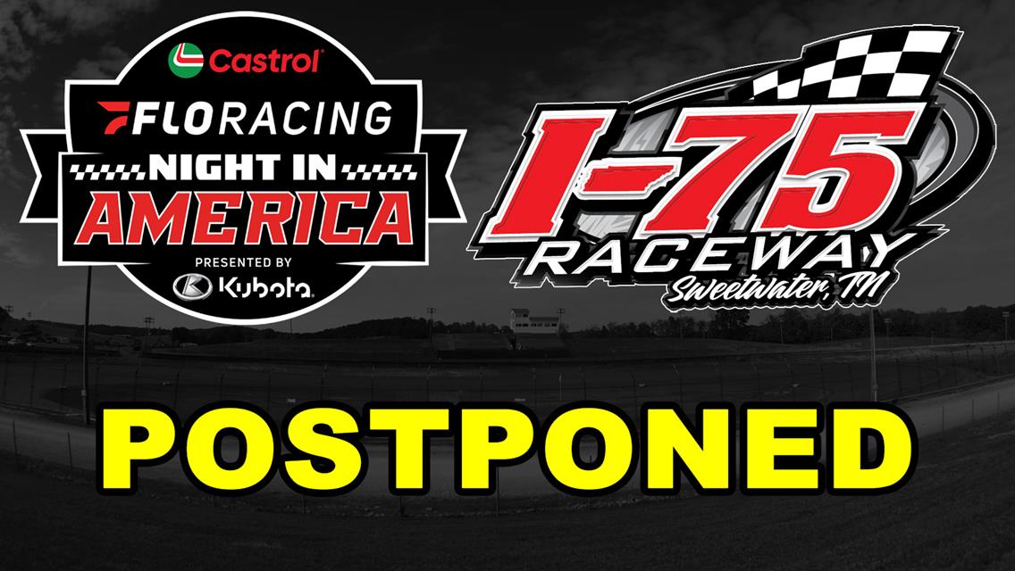 CFNiA at I-75 Raceway Postponed