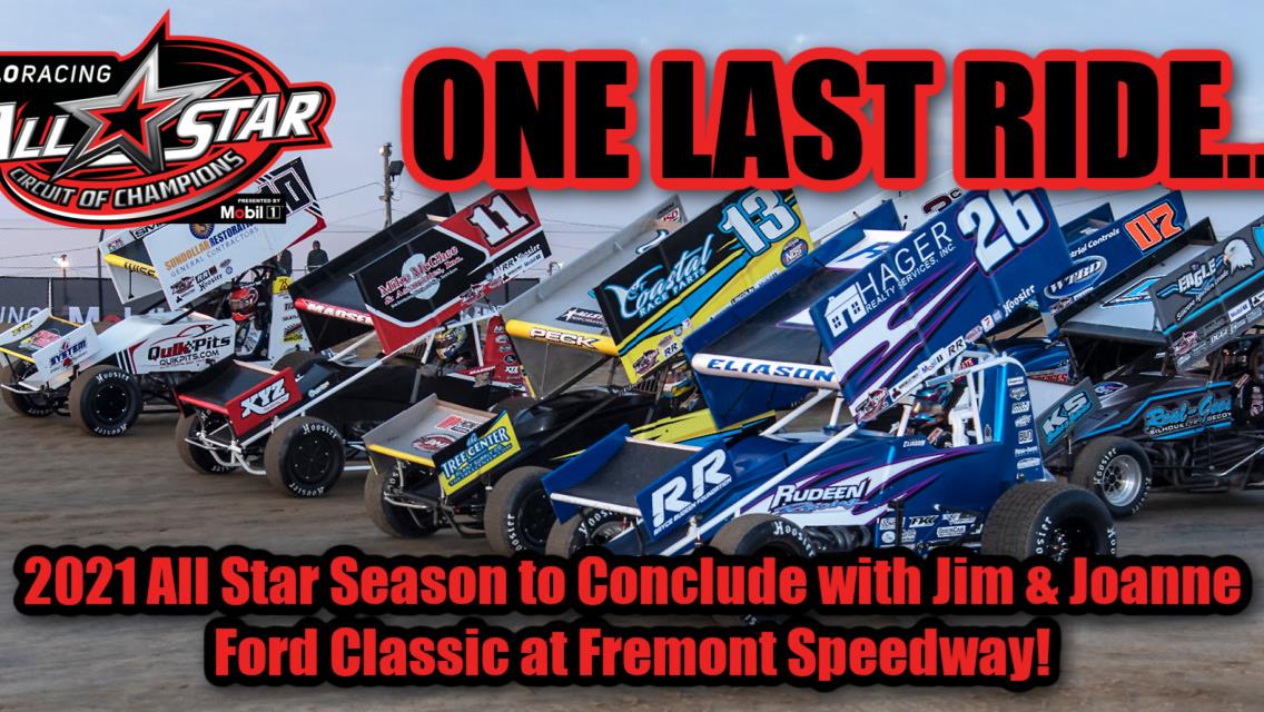 2021 All Star season to conclude with two-day Jim &amp; Joanne Ford Classic at Fremont Speedway
