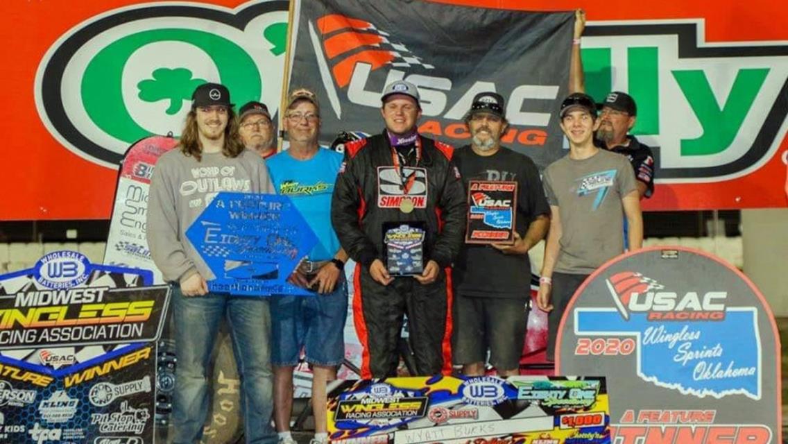 Burks USAC WSO/Midwest Sprint victory at 81Speedway