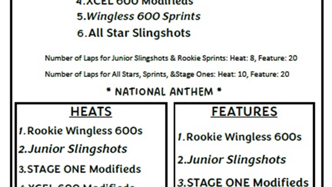 6/29/24-Stage One Modified w/GAMBLERS, GA:Seniors $3, For Weather Related updates>Sign up>Rainedout.com