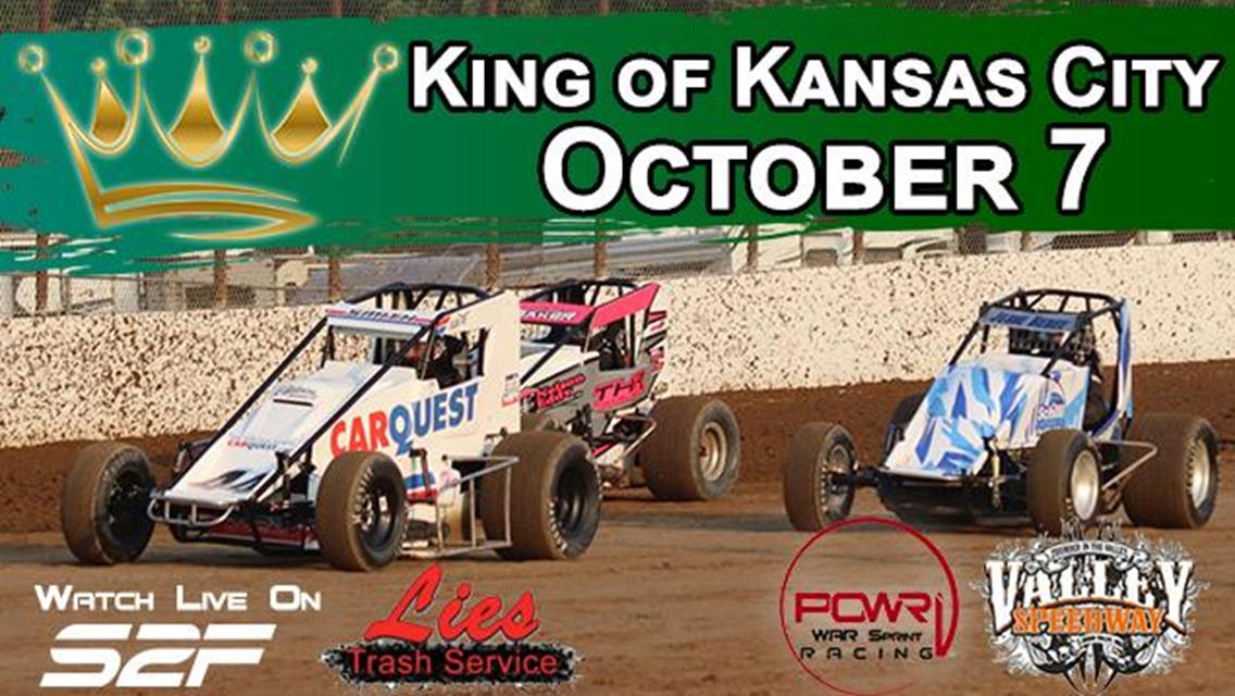 Valley Speedway’s Rescheduled King of KC Next for POWRi WAR on October 7th