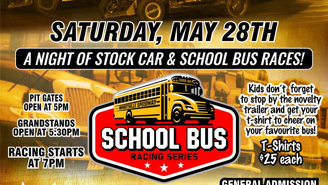 School Bus Races and Sportsman Western Region Race Headline This Saturday Night at Merrittville