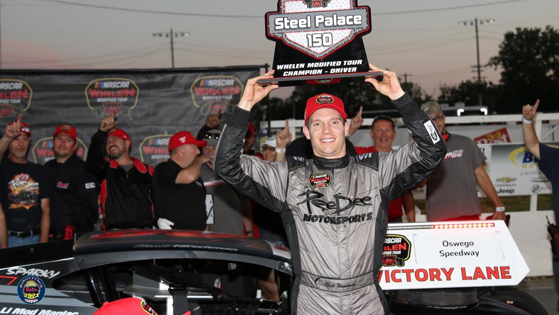 Hirschman Holds Off Preece for Win in NASCAR Whelen Modified Steel Palace 150