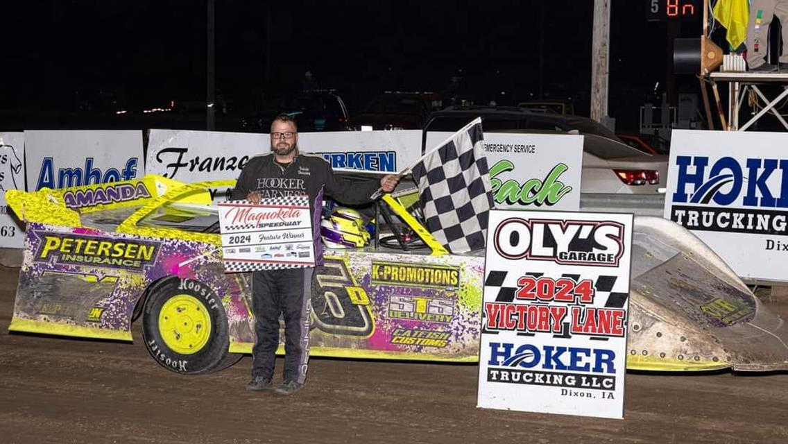 Denning Scores Late Model Win On Fan Appreciation Night At Maquoketa Speedway