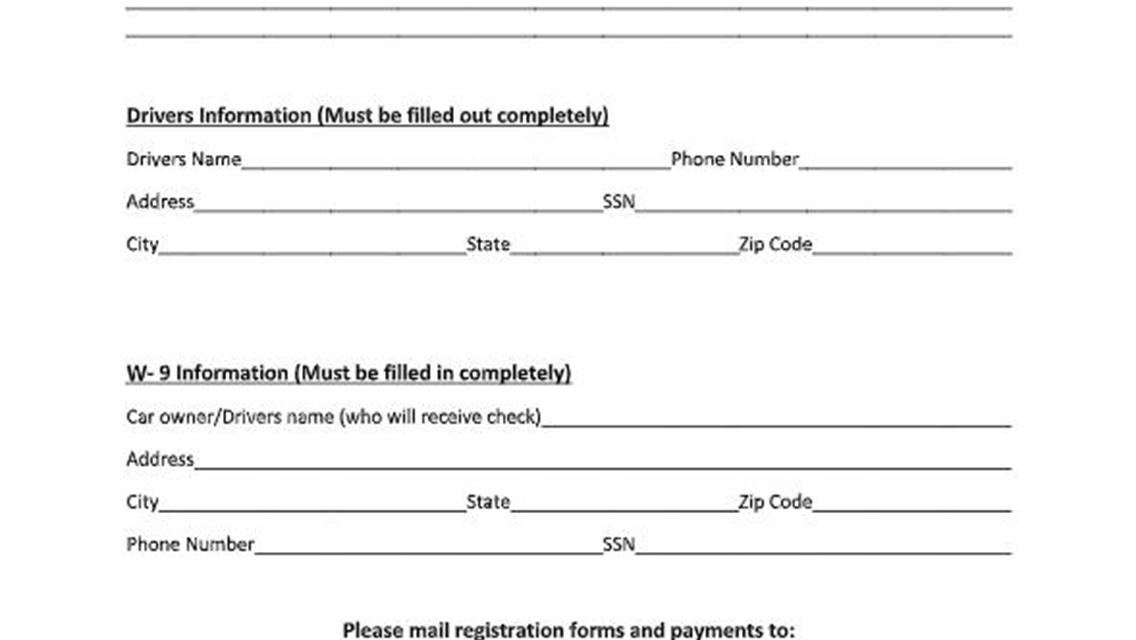 Registration Forms Now Available For 2019