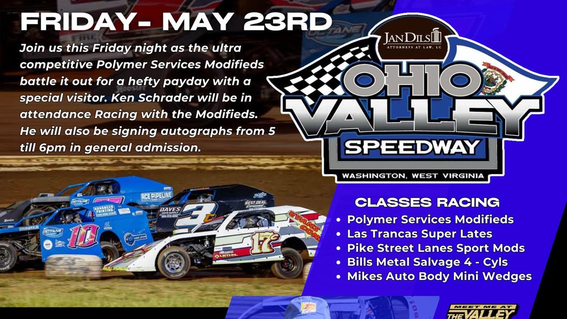 $2,000 to win - $200 to start Polymer Services Modifieds and a visit from Kenny Schrader