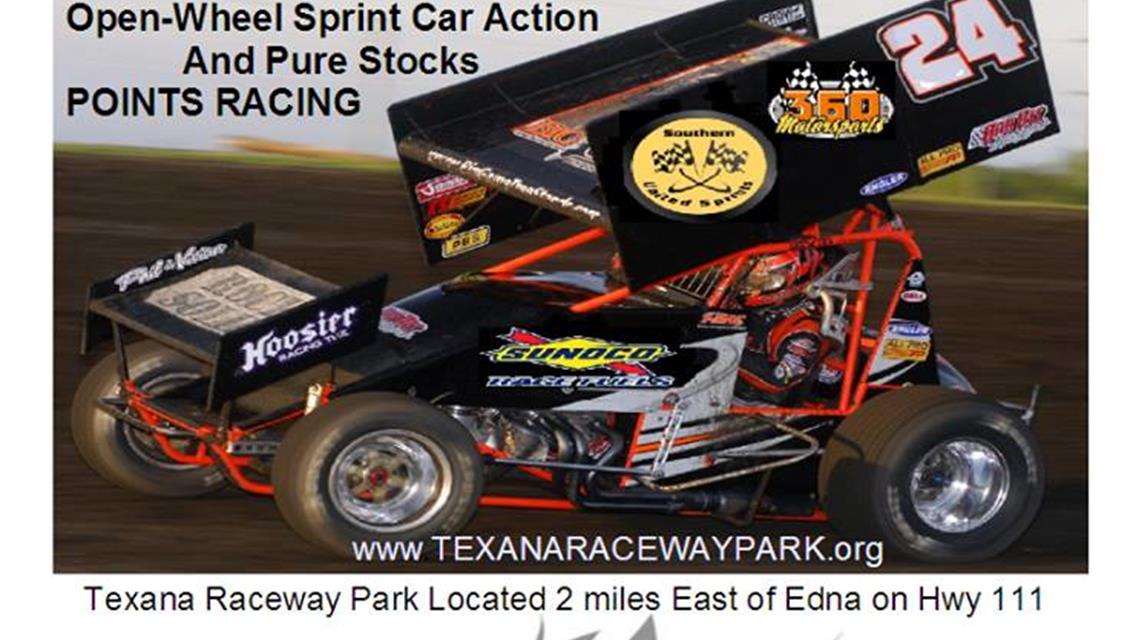 Southern United Sprints at Texana Speedway March 29th