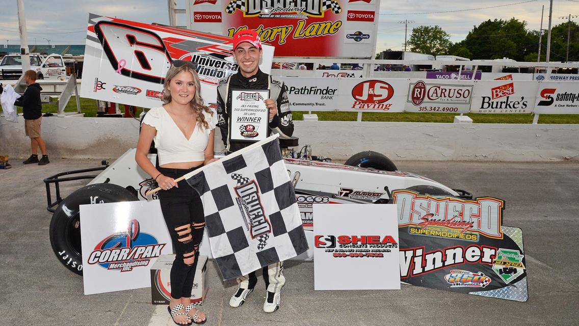 Josh Sokolic from Start to Finish for First J&amp;S Paving 350 Supermodified Win of 2024 Season