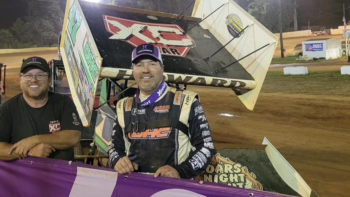 HOWARD TAKES USCS SPRINT CAR  FEATURE AT THE CREEK!