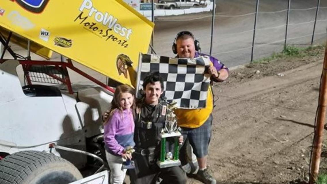 Setters Remains Undefeated in Rocky Mountain Sprint Car Series Action at Electric City Speedway This Season
