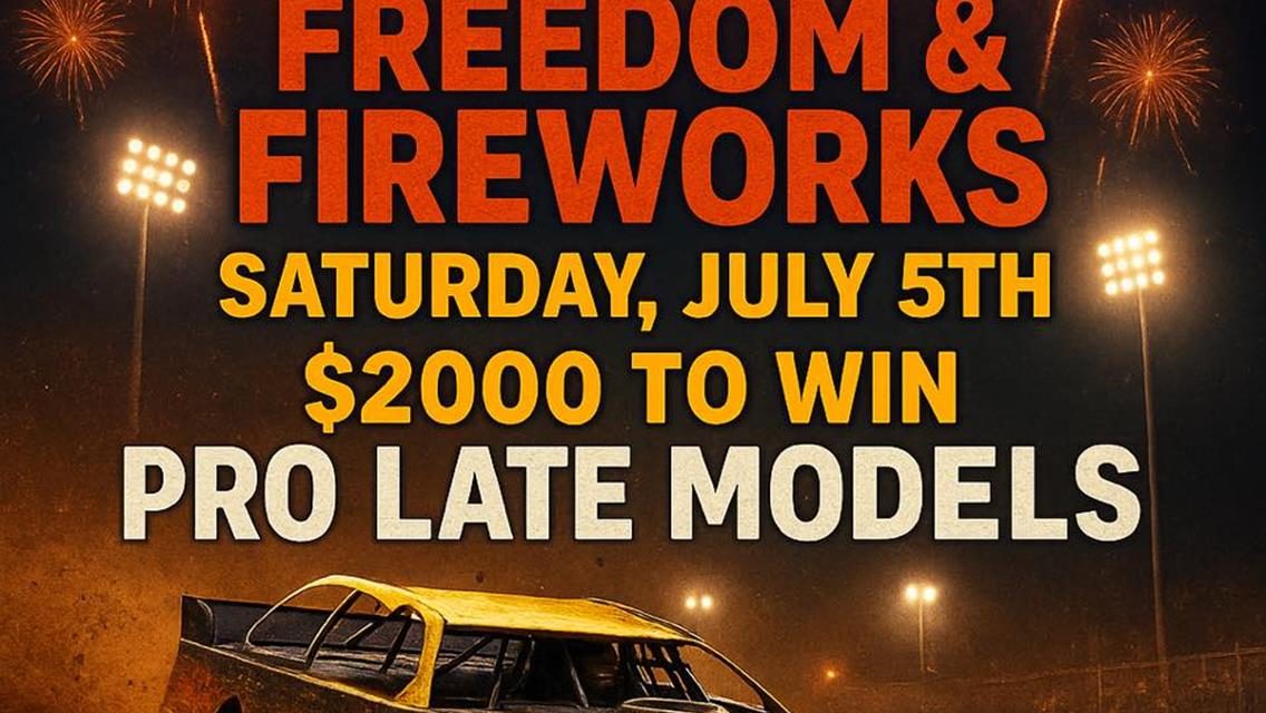 3rd Annual Freedom &amp; Fireworks - This Saturday July 5th